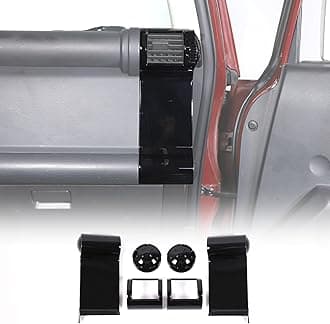 LLKUANG Dashboard Side Air Outlet FrameABS Car Dashboard Side Air Outlet Frame Decorative Panel for Toyota FJ Cruiser (XJ10) 2007-2022 A/C Air Vent Kit Interior Accessories (Glossy black)