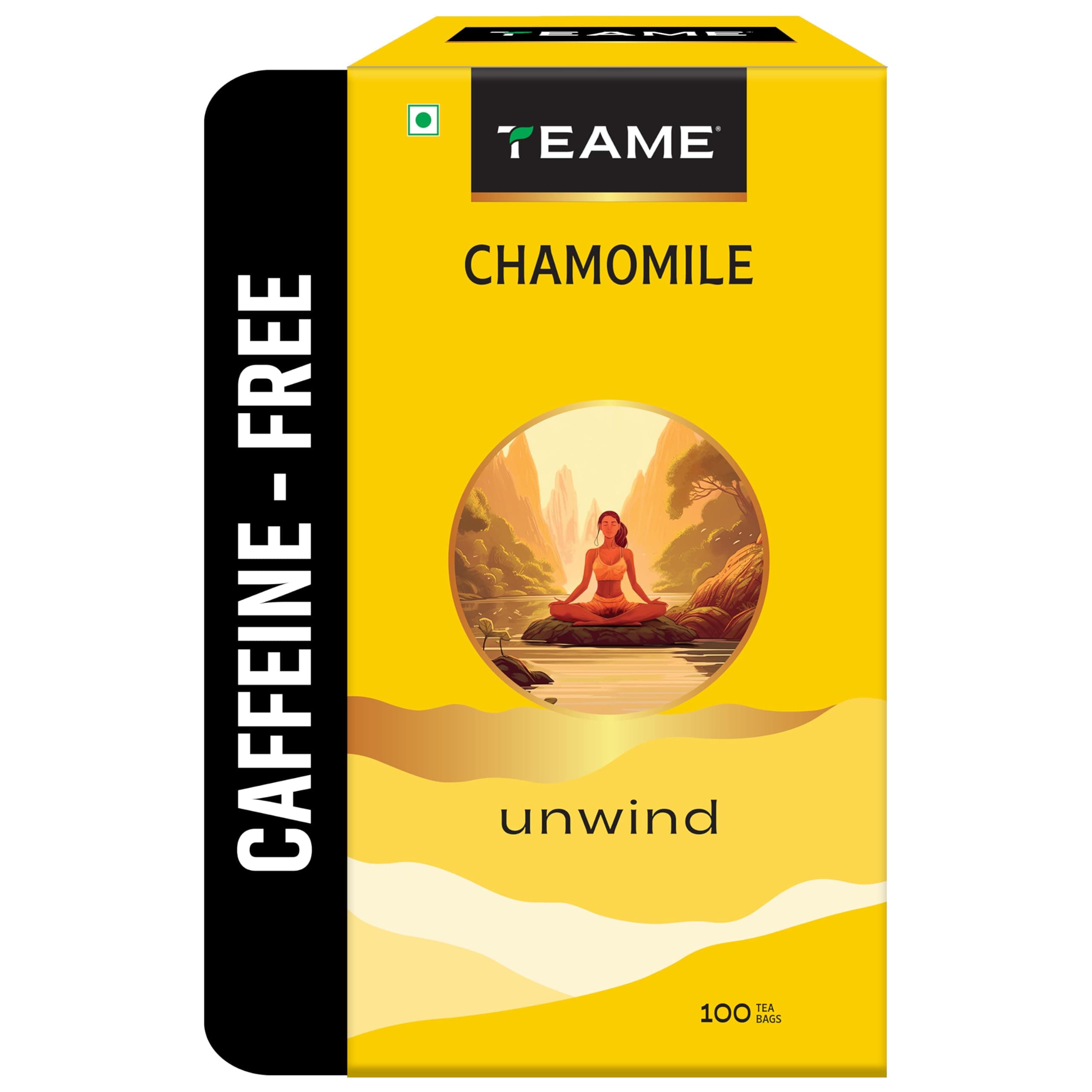 TE-A-ME Chamomile Tea - 100 Tea Bags | Chamomile Tea for Sleep | Helps in Stress Relief & Relaxation