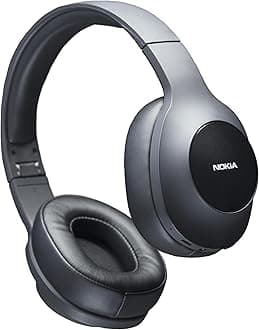 Essential Wireless Headphones - Universal Bluetooth - 40 Hours Playback - Soft Leather Over Ear with Foldable Headband,Black