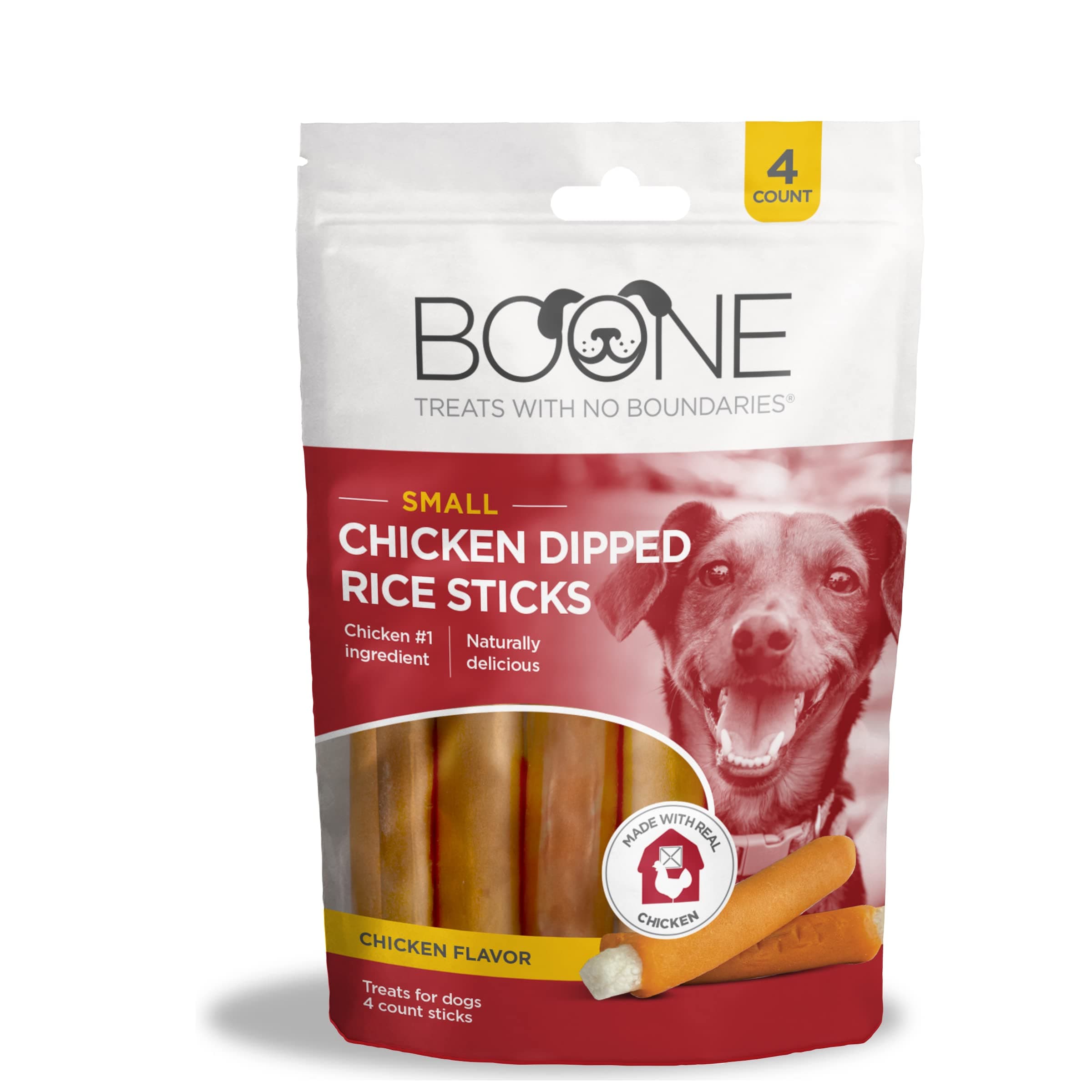 BooneMini Chicken Dipped Rice Sticks - 4 Sticks