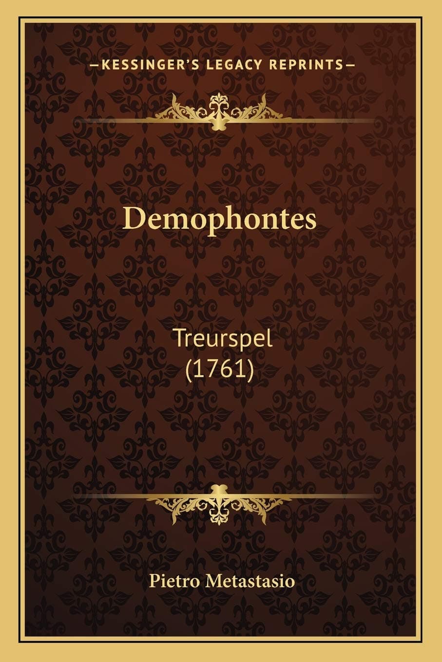 Demophontes: Treurspel (1761)