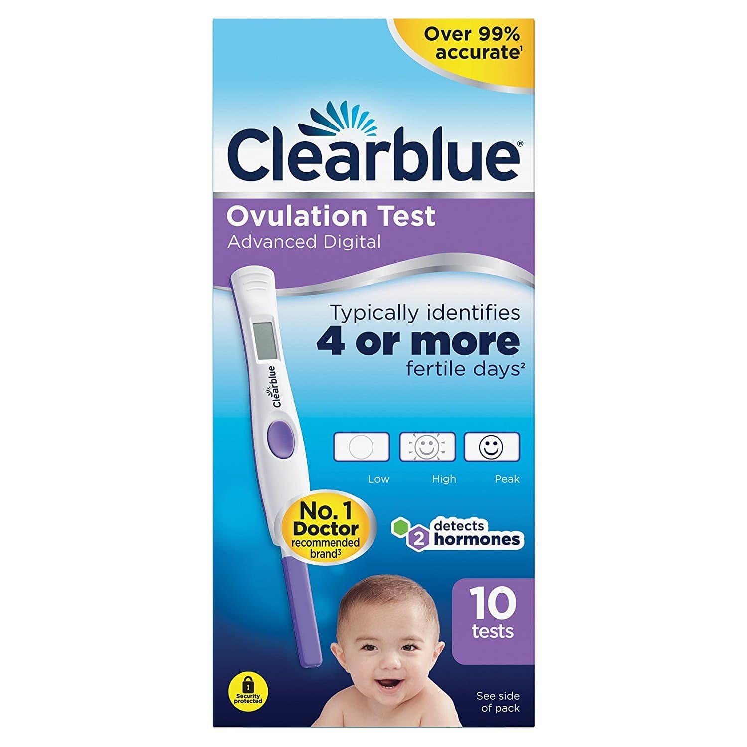 Clearblue Advanced Digital Ovulation Test--Pack of 10 Sticks