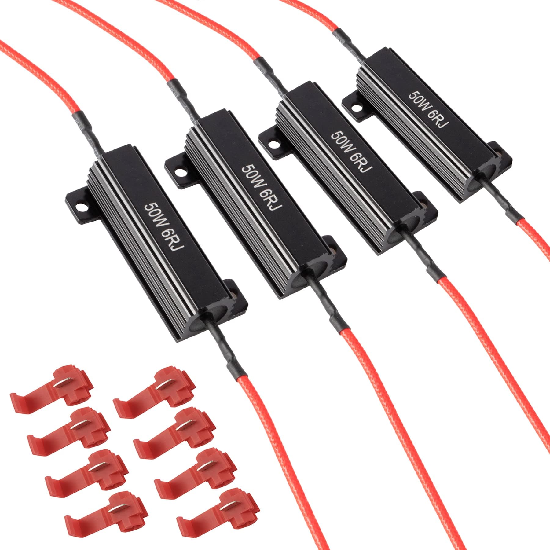 50W 6ohm Load Resistors for Fix LED Bulb Fast Hyper Flash Turn Signal Blink Error Code