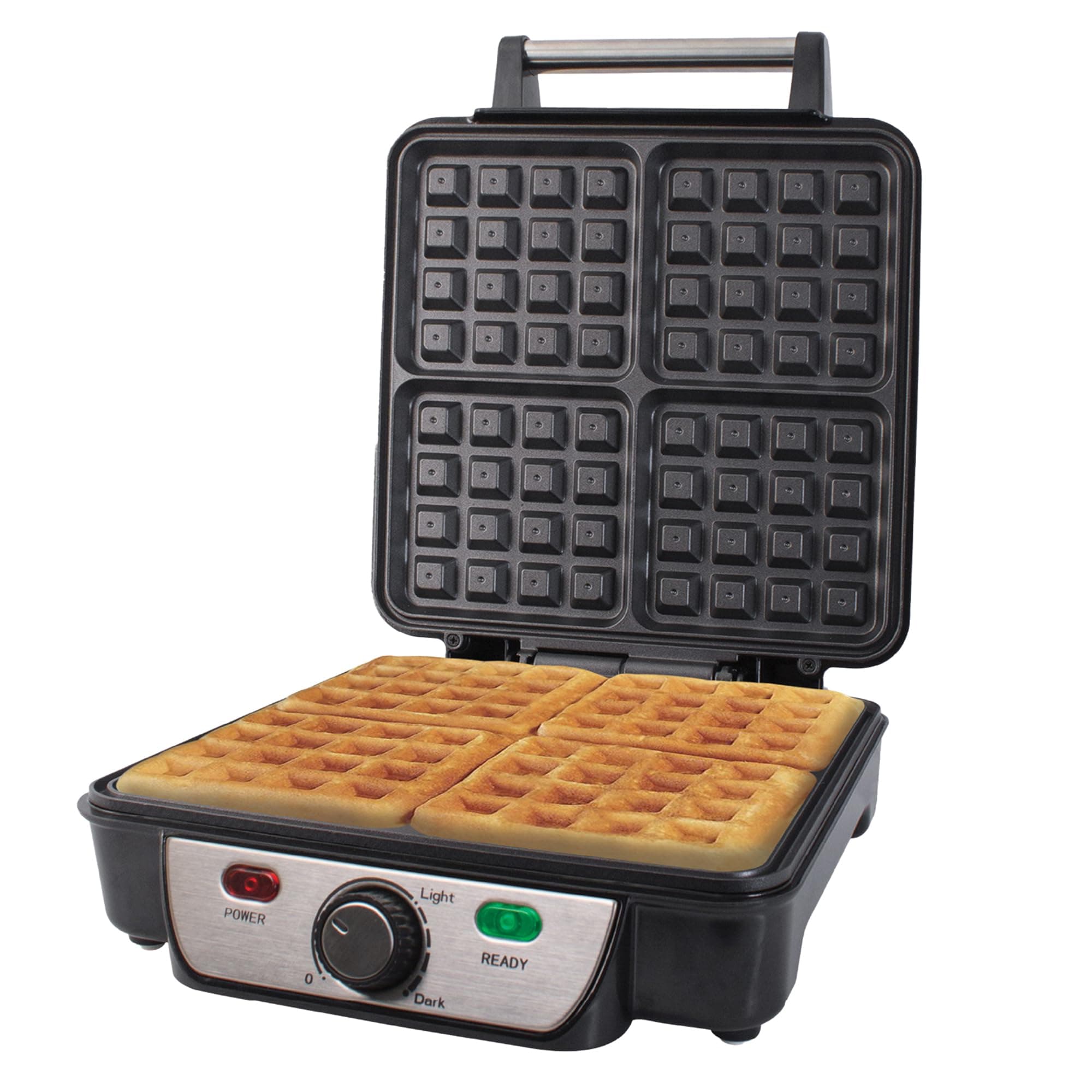 35940 Four Slice Deep Fill Waffle Maker/Non-Stick Hot Plates/Adjustable Temperature/Stainless Steel with Cool Touch Handle / 1100W