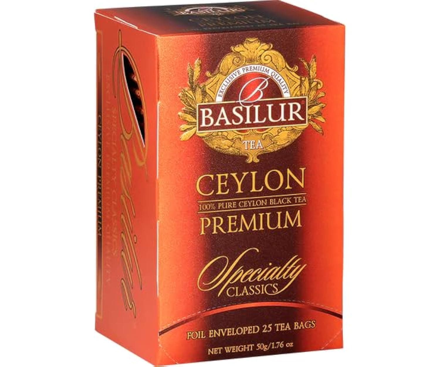 Basilur Specialty Classics | Ceylon Premium Black Tea - Foil Enveloped 25 Tea Bags