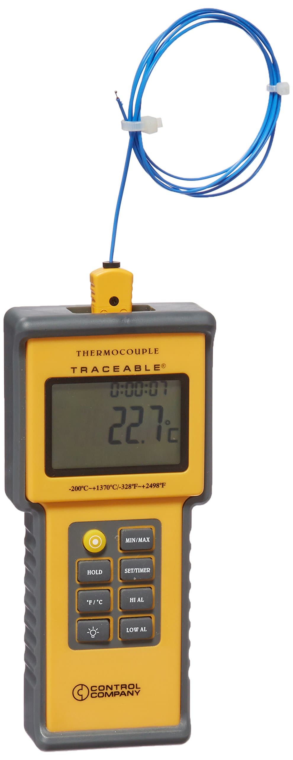 CONTROL COMPANY 4015 Traceable Total-Range Thermometer, -200 to 1370 Degree C Temperature Range