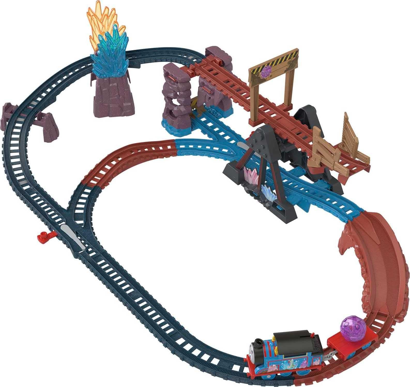 Crystal Caves Adventure Set with Motorized Thomas Train & 8 Ft of Track