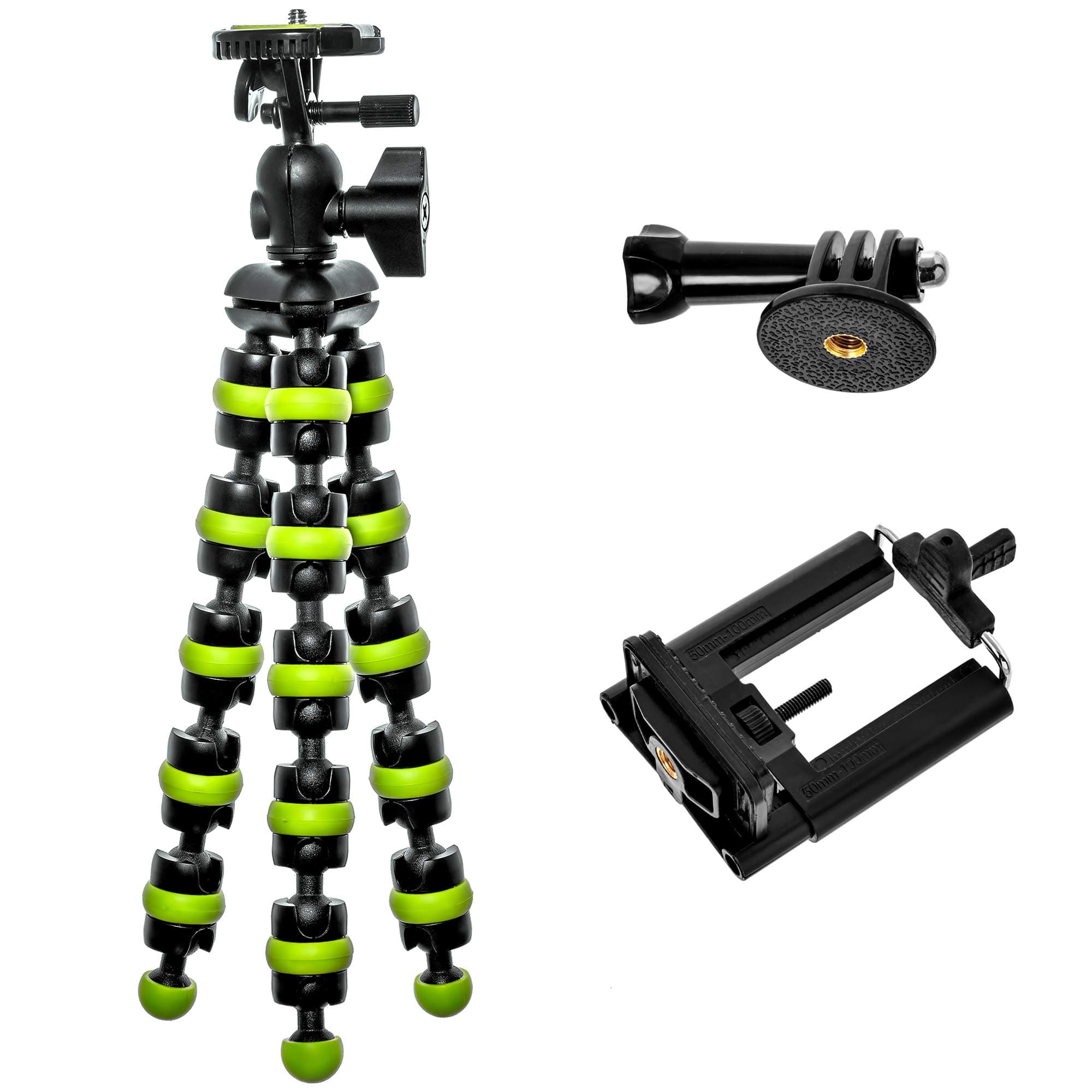 Flexible Tripod - Vlogging Tripod - Cell Phone Tripod for iPhone X 8 Plus 7 with Gopro Mount, Bontend