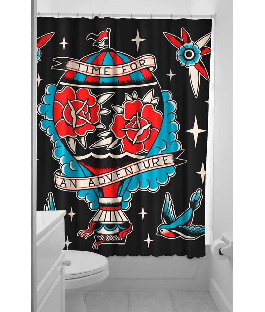 Sourpuss Adventure Shower Curtain