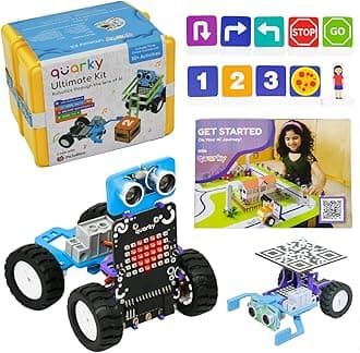- Quarky Ultimate Kit | Advanced AI Robot Toy Kit for 7+ Year Kids with Mechanical Construction & Model Making | Learn Robotics with 50+ Interesting AI & ML Projects | Includes Online Courses