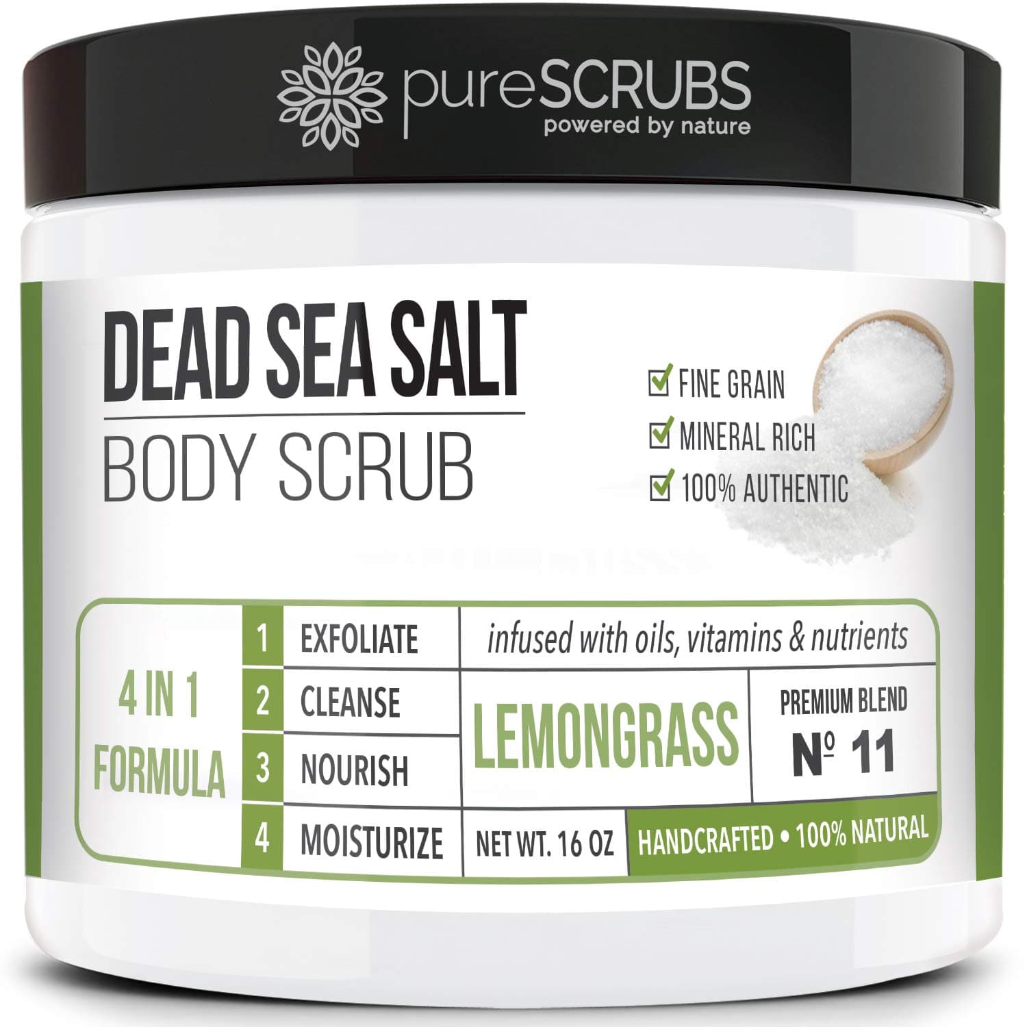 pureSCRUBS  Lemongrass Salt Scrub