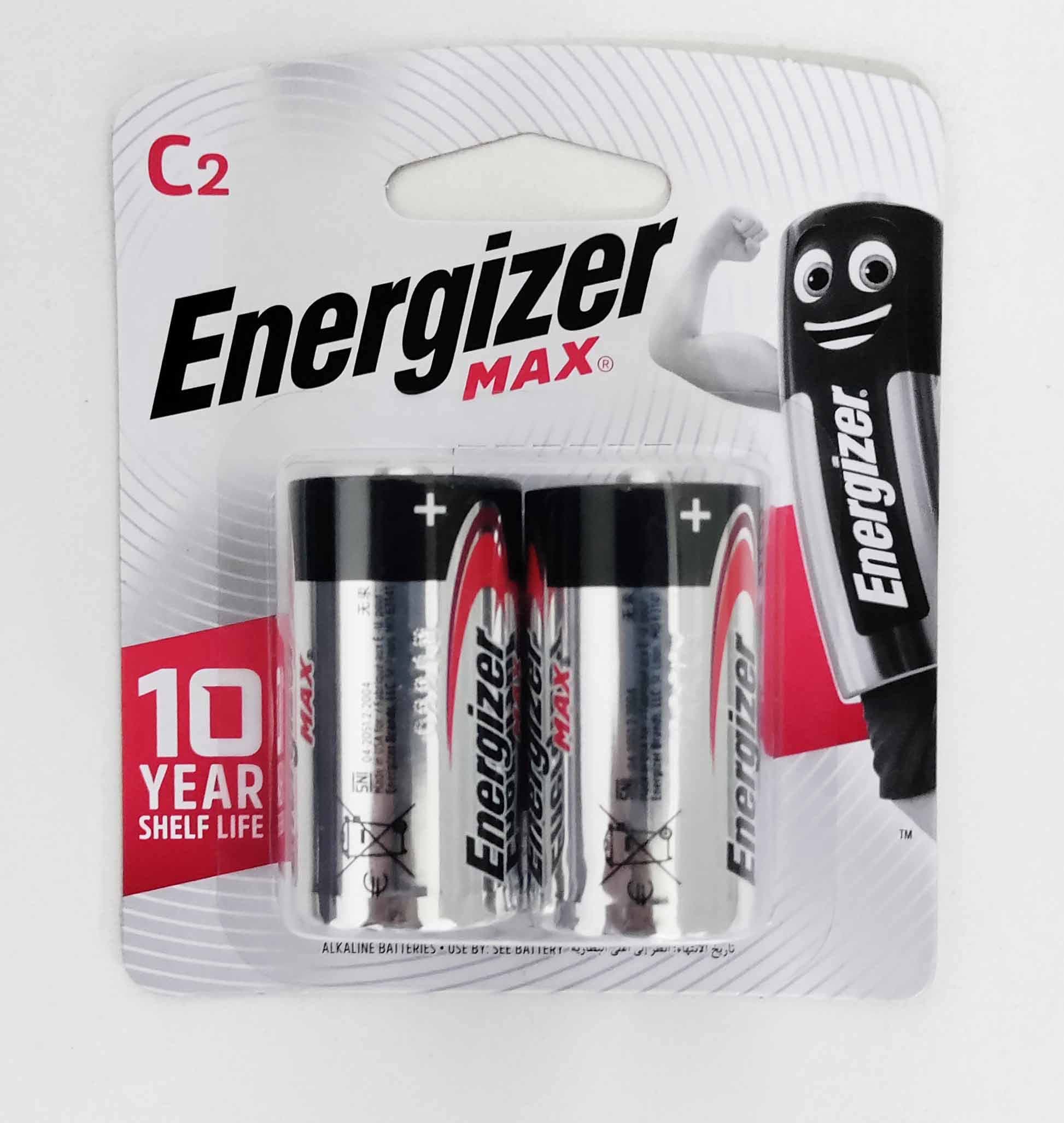 Max Alkaline C Battery - Pack of 2