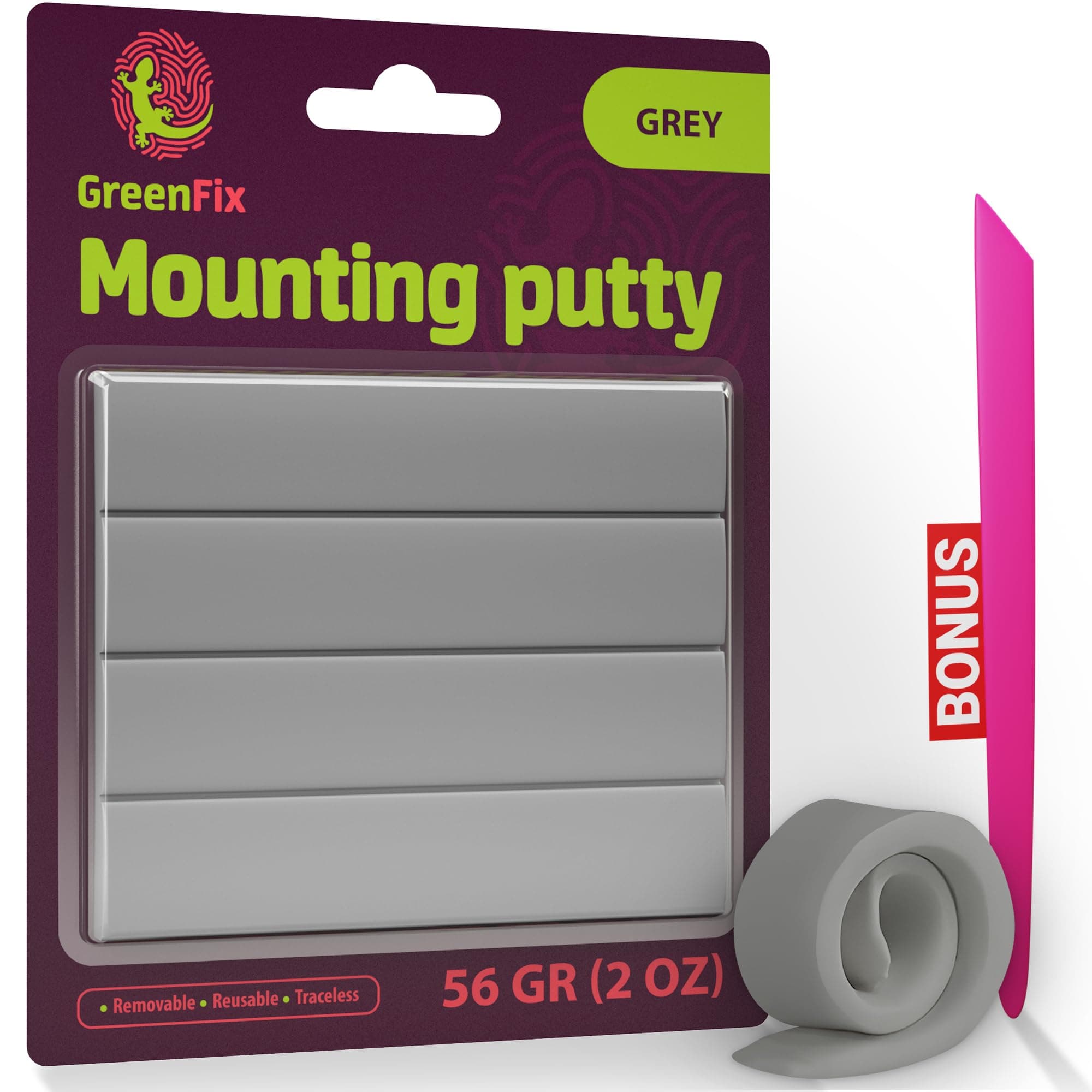 Grey Mounting Putty