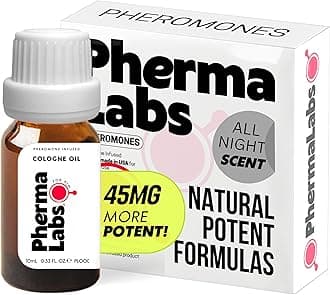 Pheromone Infused Cologne Oil for Him - 10 mL Bottle of Magnetic Charm (All Night Scent [45MG])