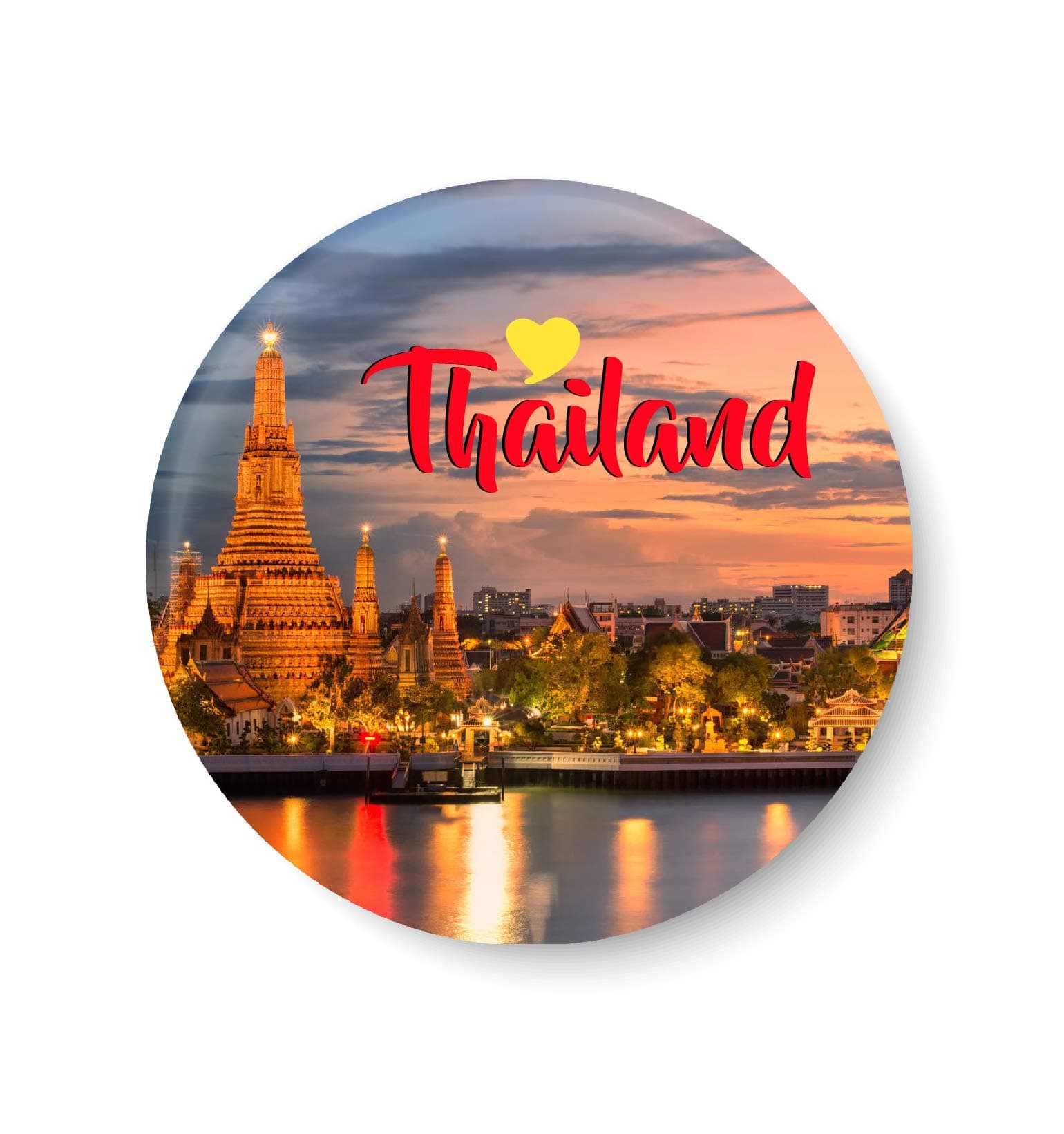 PEACOCKRIDE Metal Fridge Magnet (Multicolour)