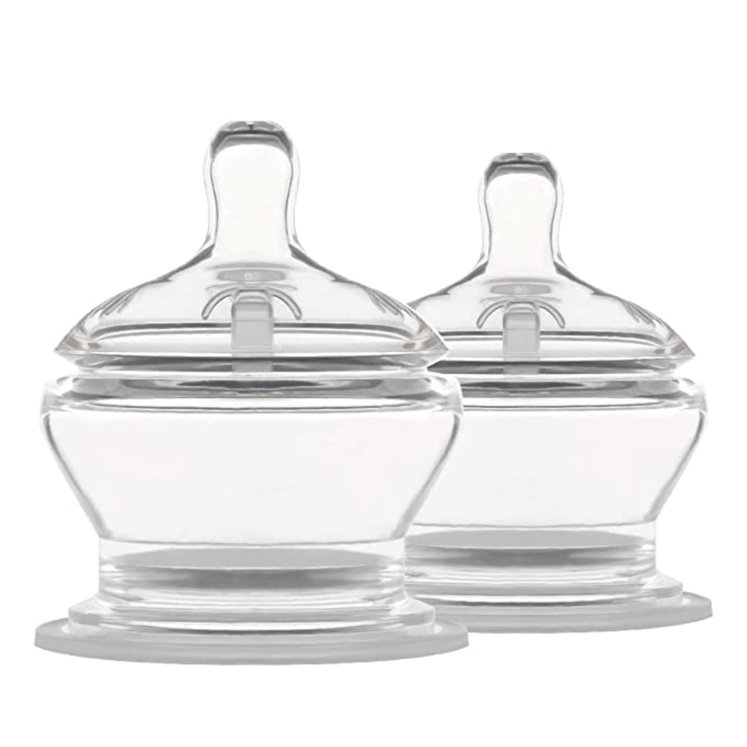 PopYum Stage 3 Fast Flow Anti-Colic Nipples, 2-Pack, 6+ Months 100% Soft Silicone Natural Latch Breast-Like Bottle Replacement Nipple