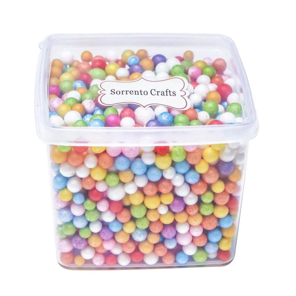 Small Foam Balls 0.2 to 0.39 Inch Multi Color 1bucket Approx 1500Pcs Mixed Colors