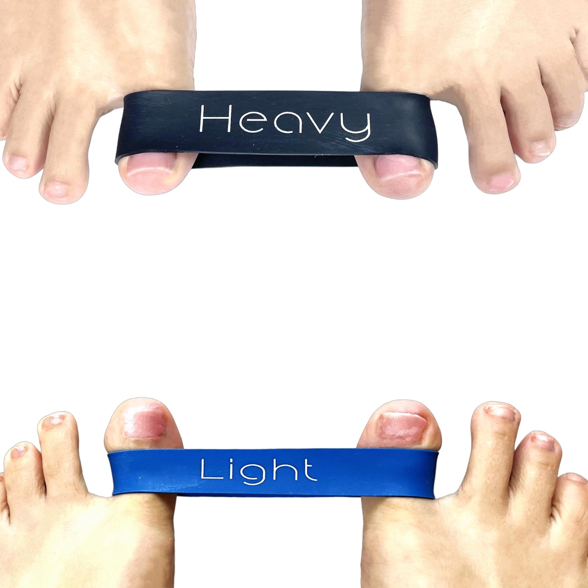 Soxsense Toe Exercise Bands, Toe Spacers/ Toe Correctors for Pilates, Yoga, and Home Workouts - Hallux Valgus Corrector Resistance Rubber Bands for Bunion Relief, Big Toe Alignment, and Foot Pain
