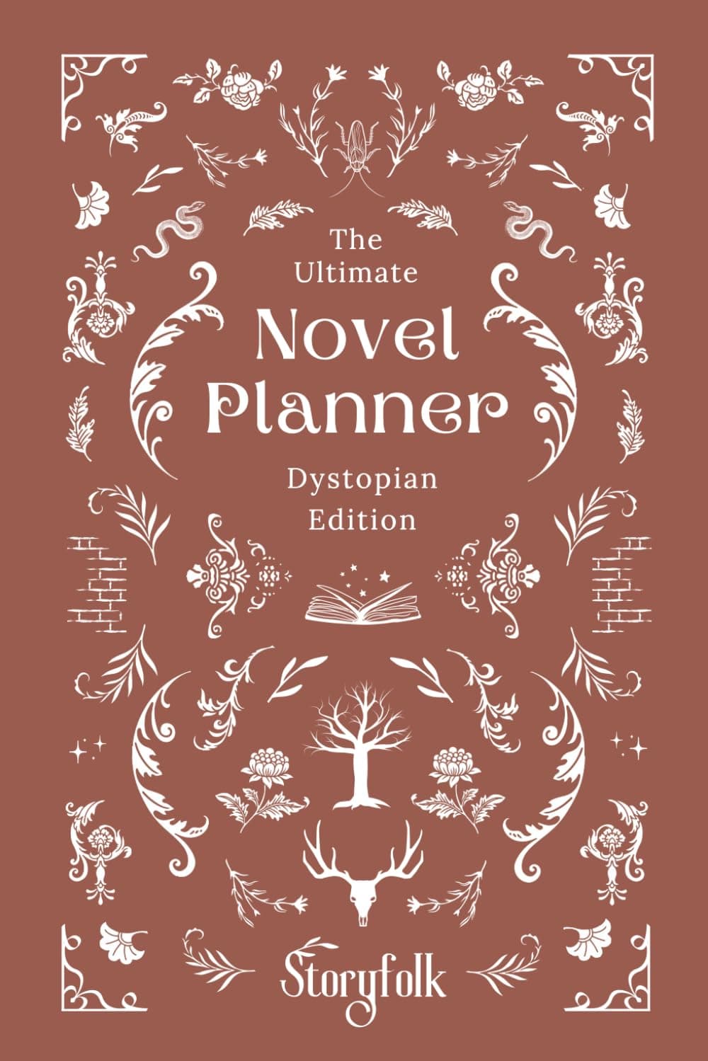 Structured Dystopian Novel Planner: Fantasy Writing Guide & Workbook | By Storyfolk: Fall in love with novel planning. Establish & grow your novel's plot, characters, world, and romance.