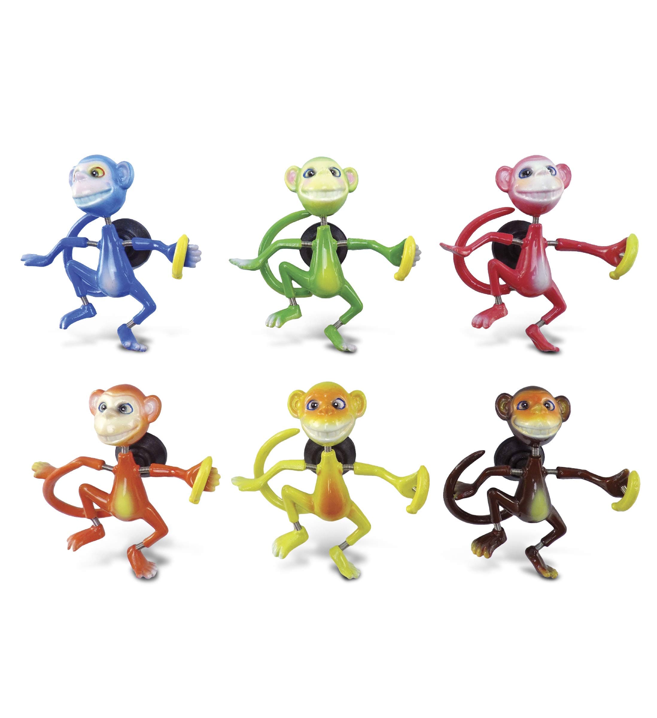 PuzzledMonkey Refrigerator Bobble Magnet (Set of 6)