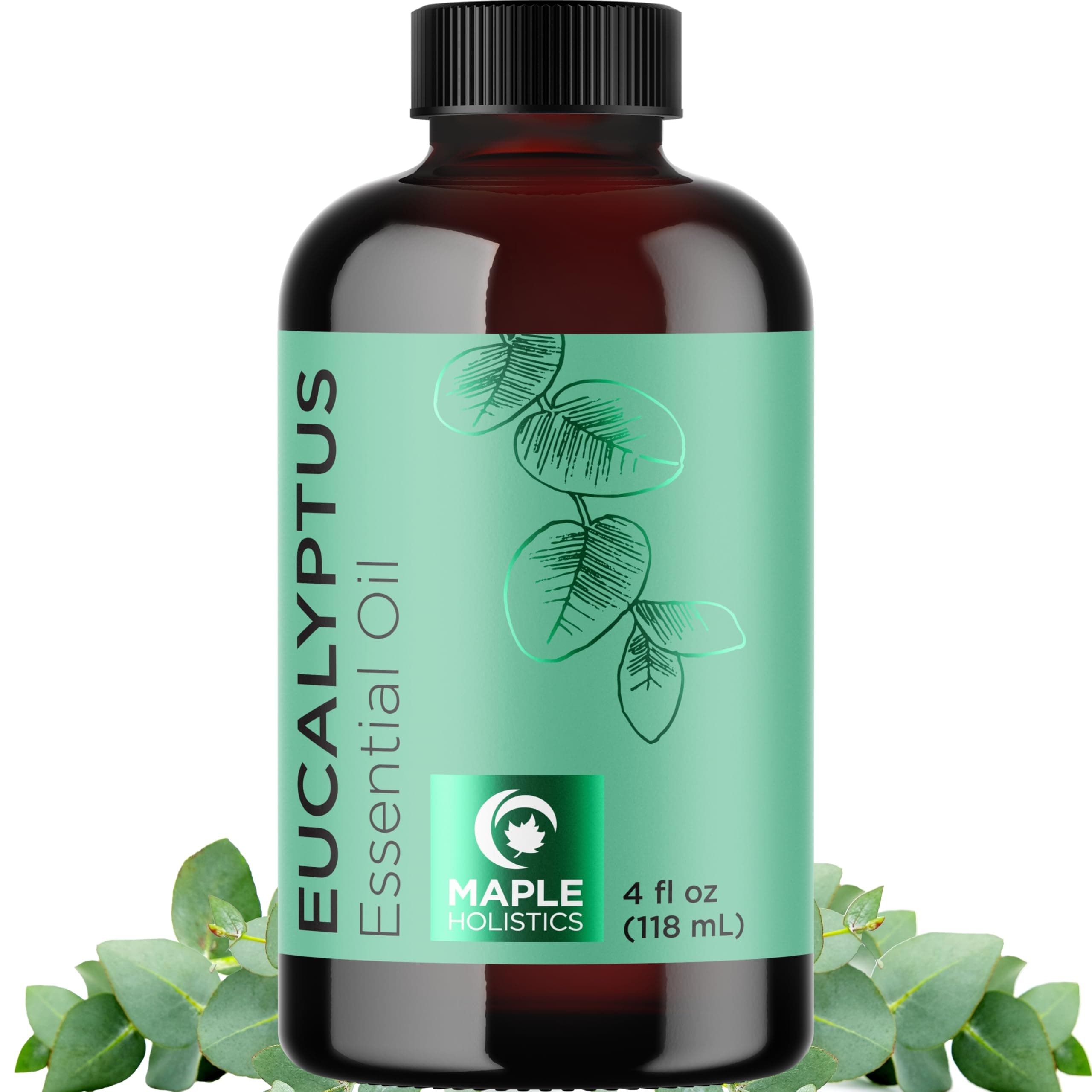 Pure Eucalyptus Essential Oil 4oz - Invigorating Eucalyptus Essential Oil for Diffuser Home Spa Aromatherapy and Natural Bath Oil - Eucalyptus Oil for Diffuser Dry Scalp Care and DIY Skin Care
