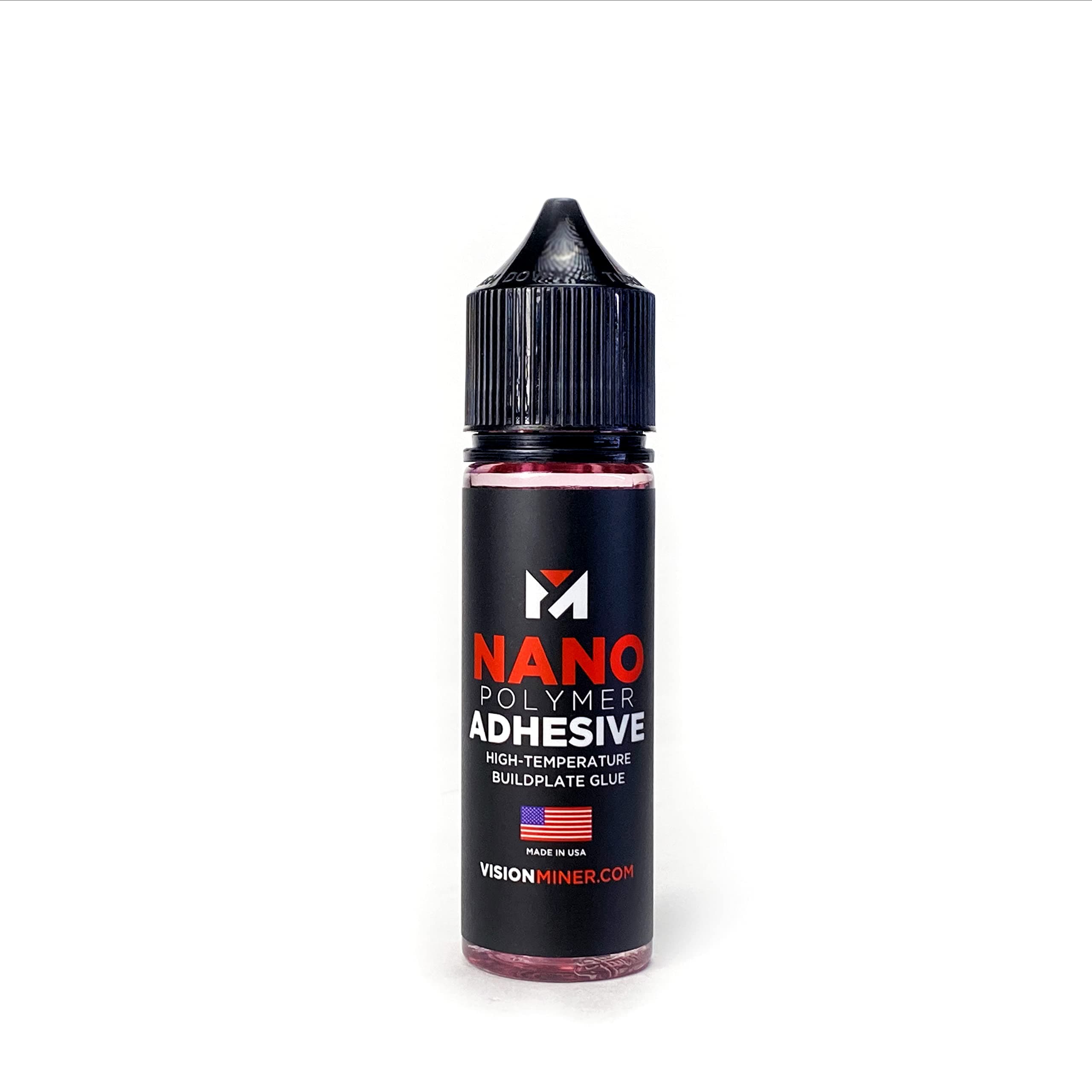 Nano Polymer Adhesive (50ml) - Maximum Adhesion for Bed and 3D Printing Plate - No Mess, Non-Toxic, Works for PLA, ABS, PEI, PEEK, Nylon, PC and More. Easy to Use