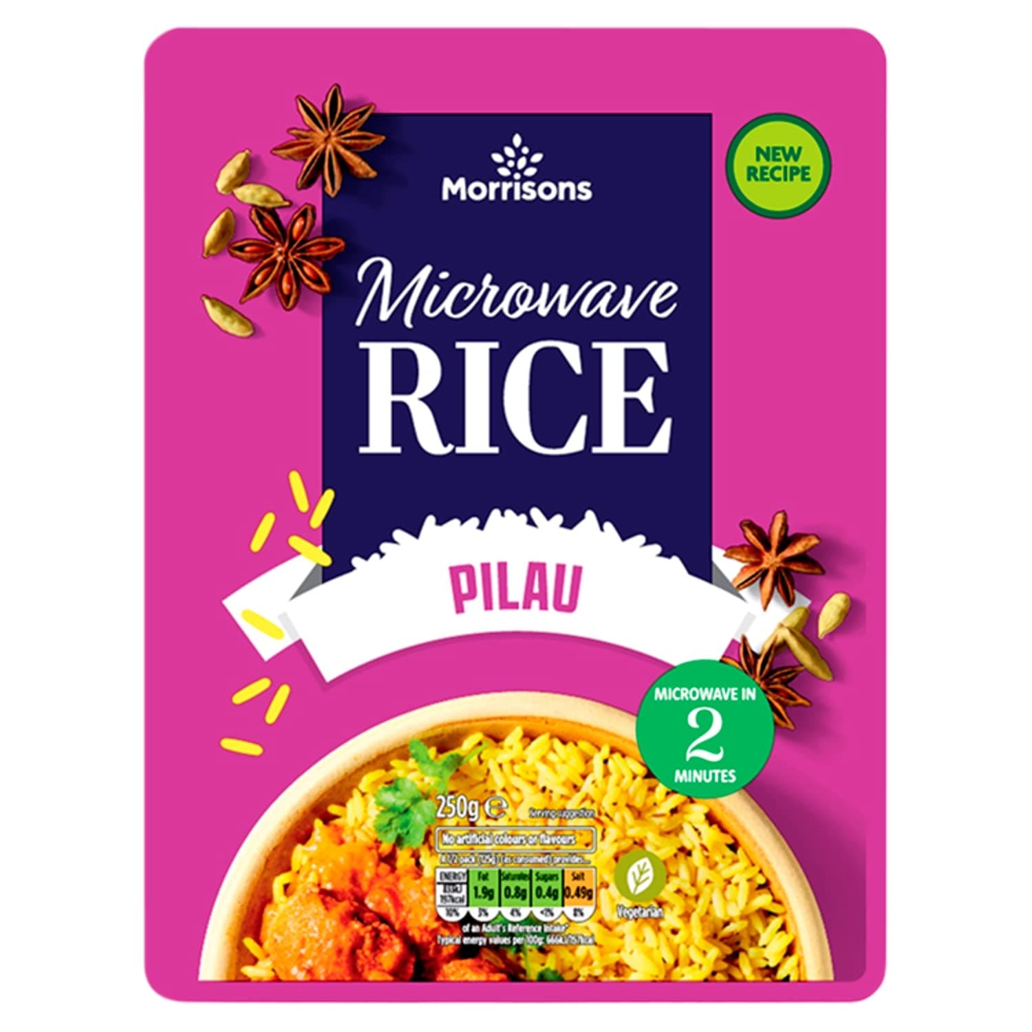 Morrisons Microwave Pilau Rice, 250g
