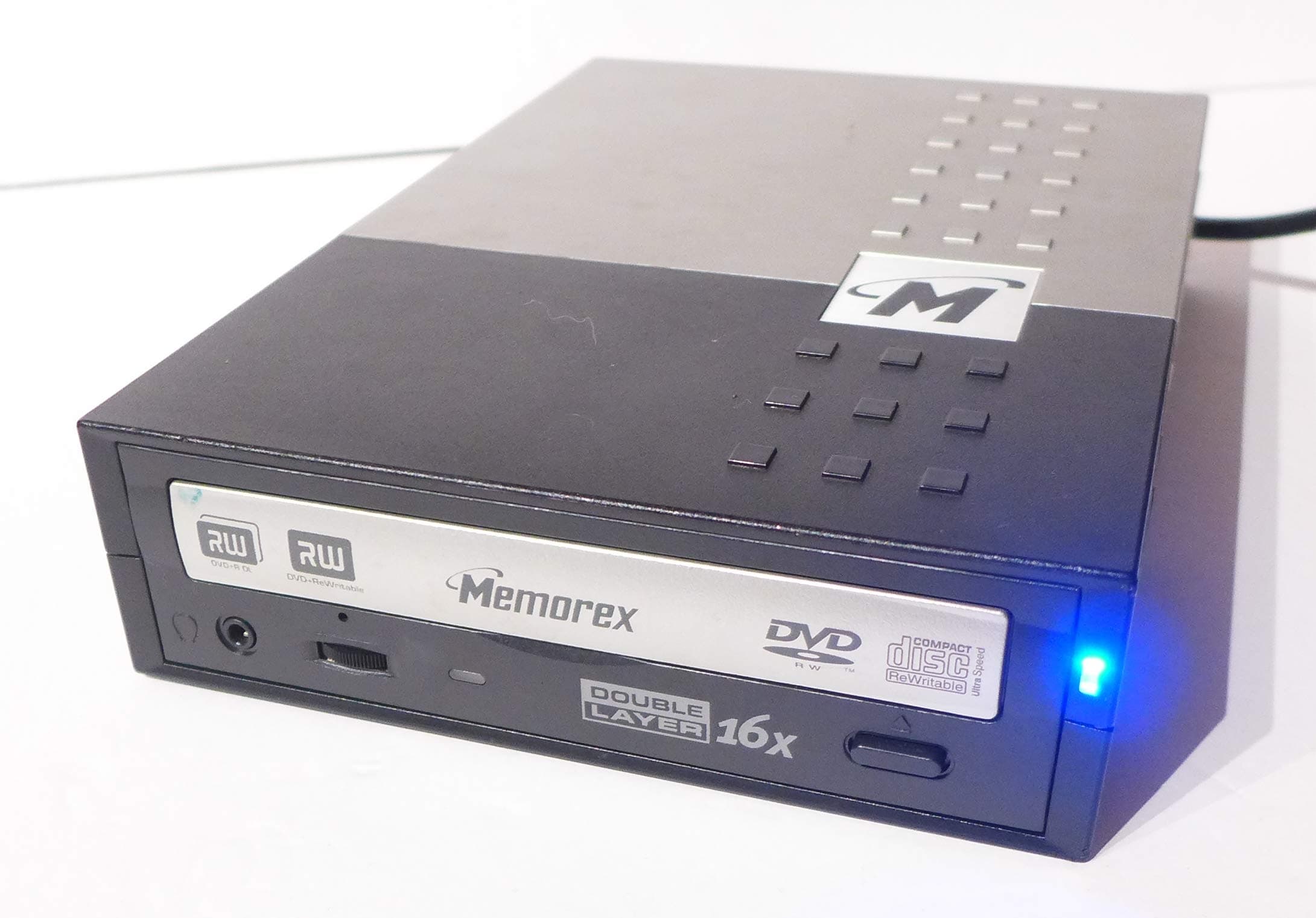 Memorex 3202 3288 DVD Double-Layer Recorder 16x16 Dual Format External Drive