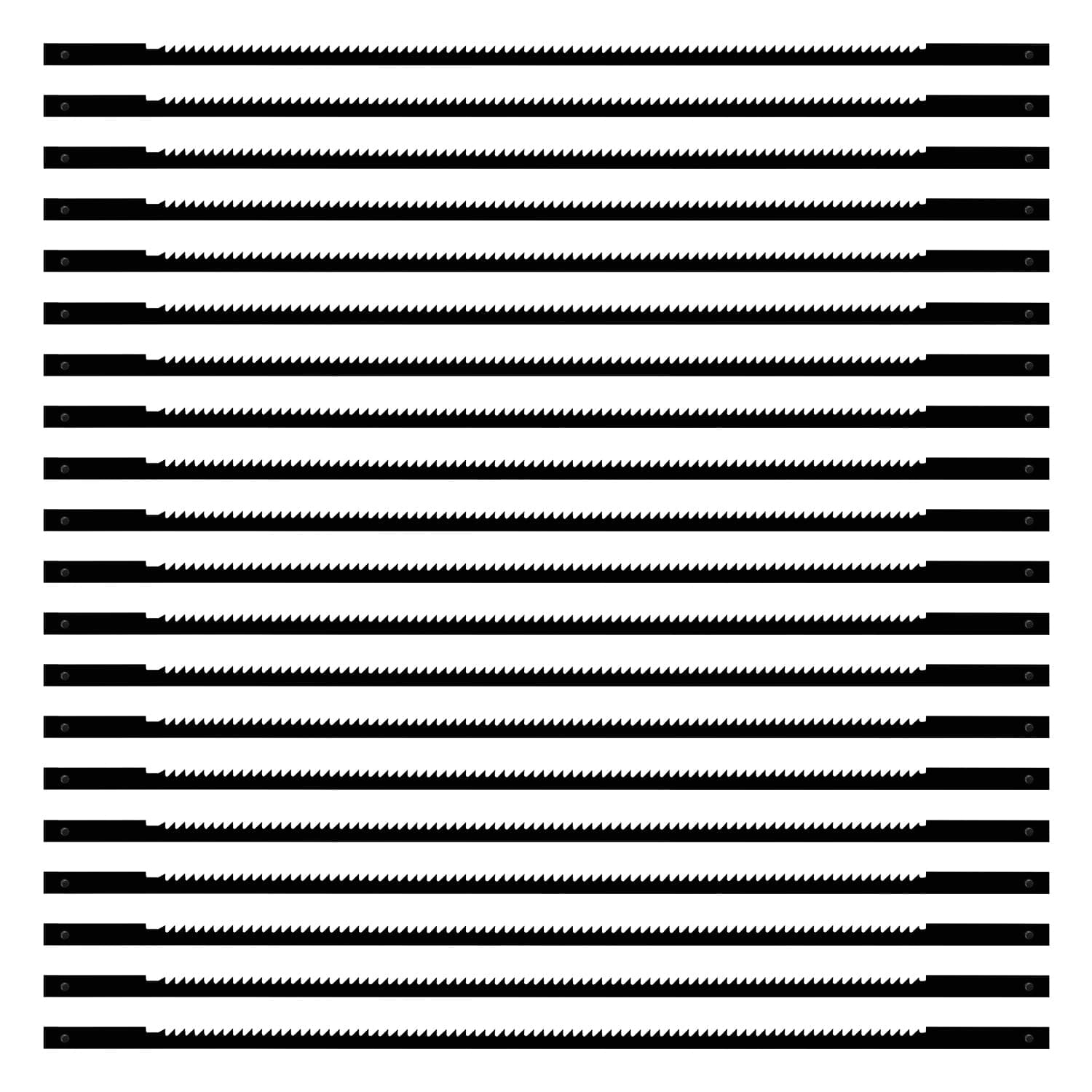 VooGenzek 20 PCS Scroll Saw Blades Set, 20 Teeth Carbon Steel Coping Saw Blade, Pinned Scroll Saw Blade, for Sawing Wood, Plastic, Foam, Soft Metals