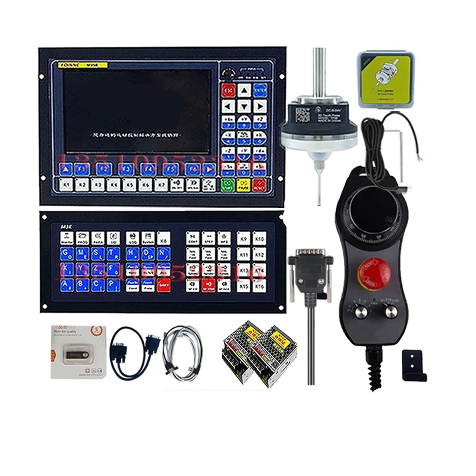 AIRUIXI Standalone Motion Controller Ddcs expert /M350 CNC 3/4/5 axis off-line controller supports tool magazine/atc stepping drive +3D probe instead of DDCSV3.1(3axis-kit)