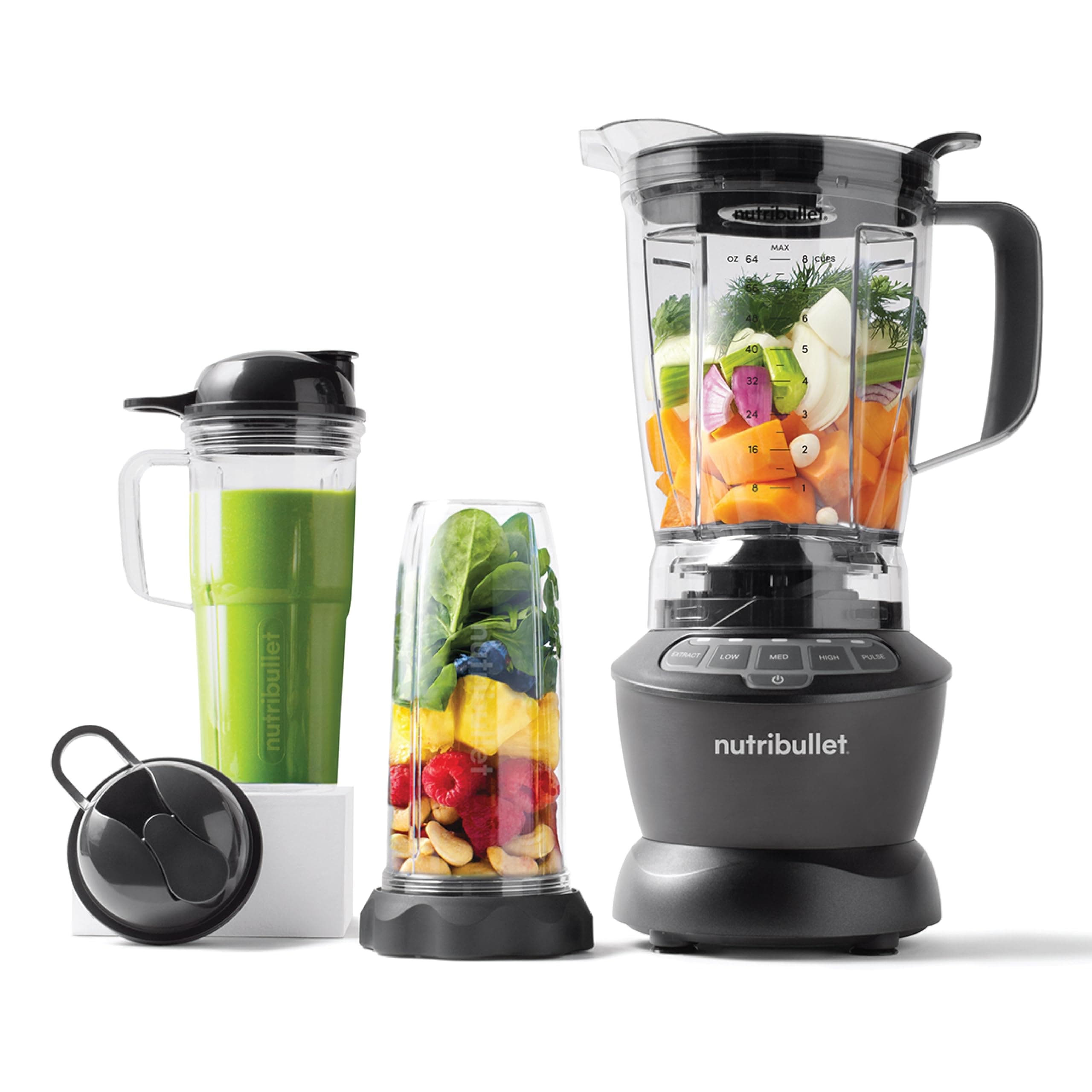 Full Size Blender Combo 1200 Watts, 9 Piece Set, Multi-Function High Speed Blender, Mixer System With Nutrient Extractor, Smoothie Maker, NBC-1110DG, 1Yrs Warranty