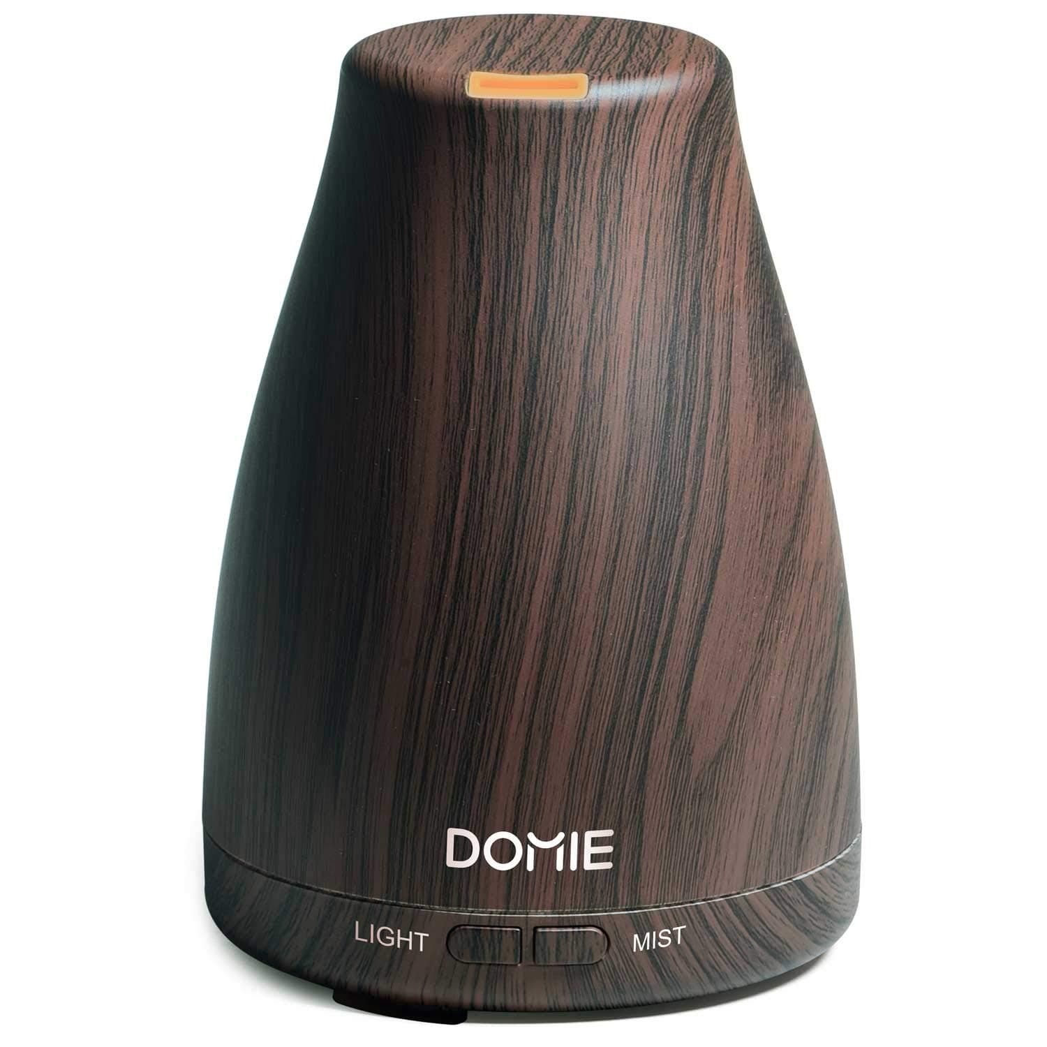 Essential Oil Diffuser, Domie Cool Mist 100ml Humidifier with Waterless BPA Free Auto Shut-off for Bedroom Baby Room Home Office