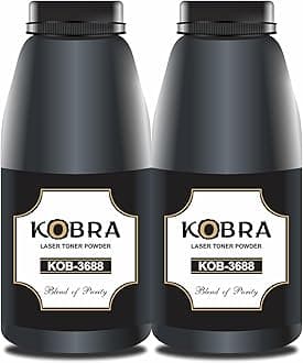 ProDot Kobra 3688 Laser Toner Powder Compatible with HP 35A, 36A, 88A, 78A, 83A, 85A & Canon 337, 912, 925 Toner Cartridges (Pack of 02)