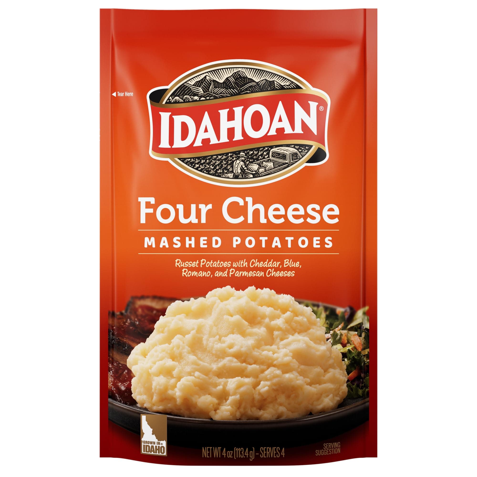 Four Cheese Mashed Potatoes, 4 oz (Pack of 12)