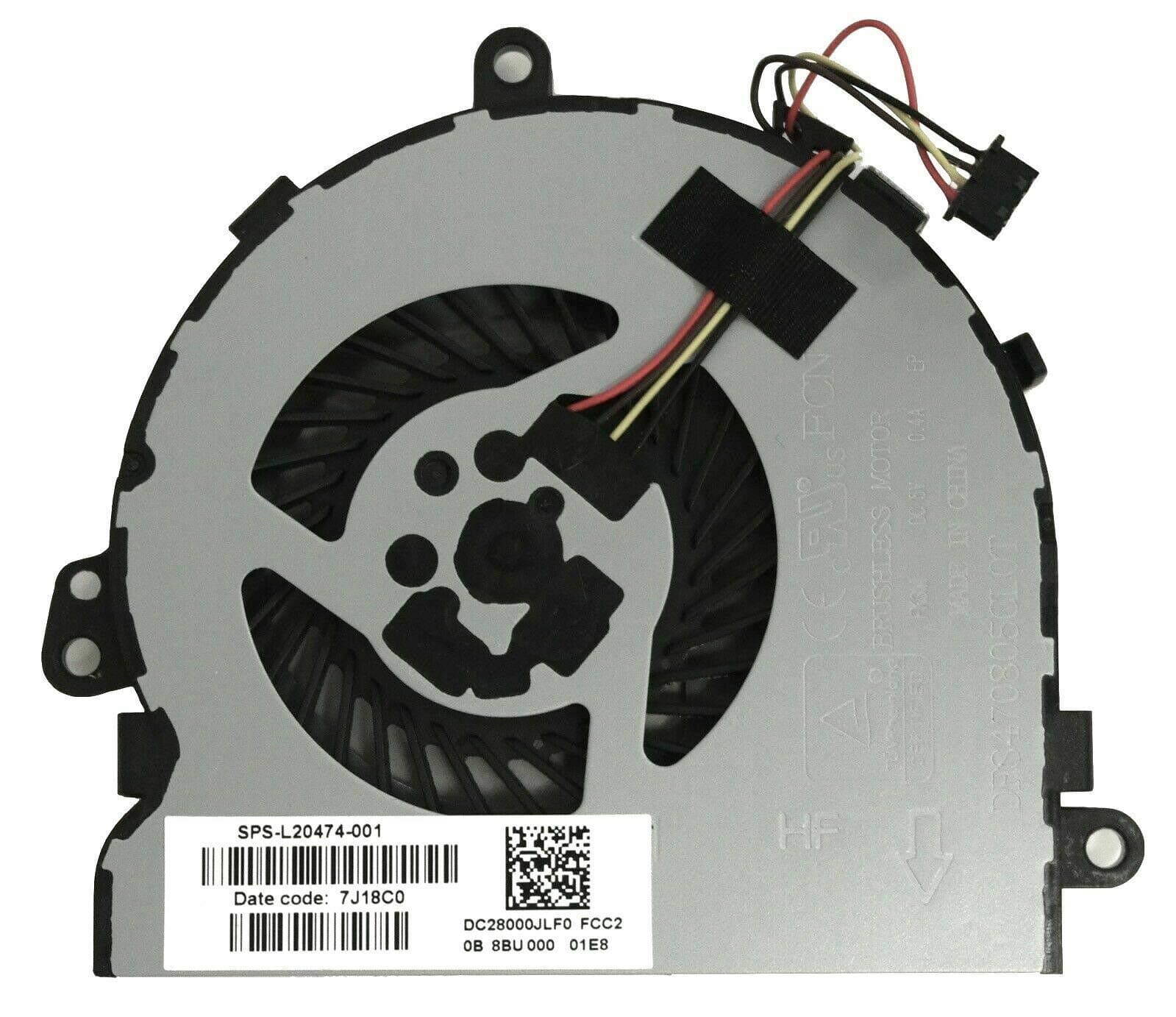 Replacement Part For New HP 15-DA 15-DB Laptop CPU Cooling Fan L20474-001 DC28000JLF0