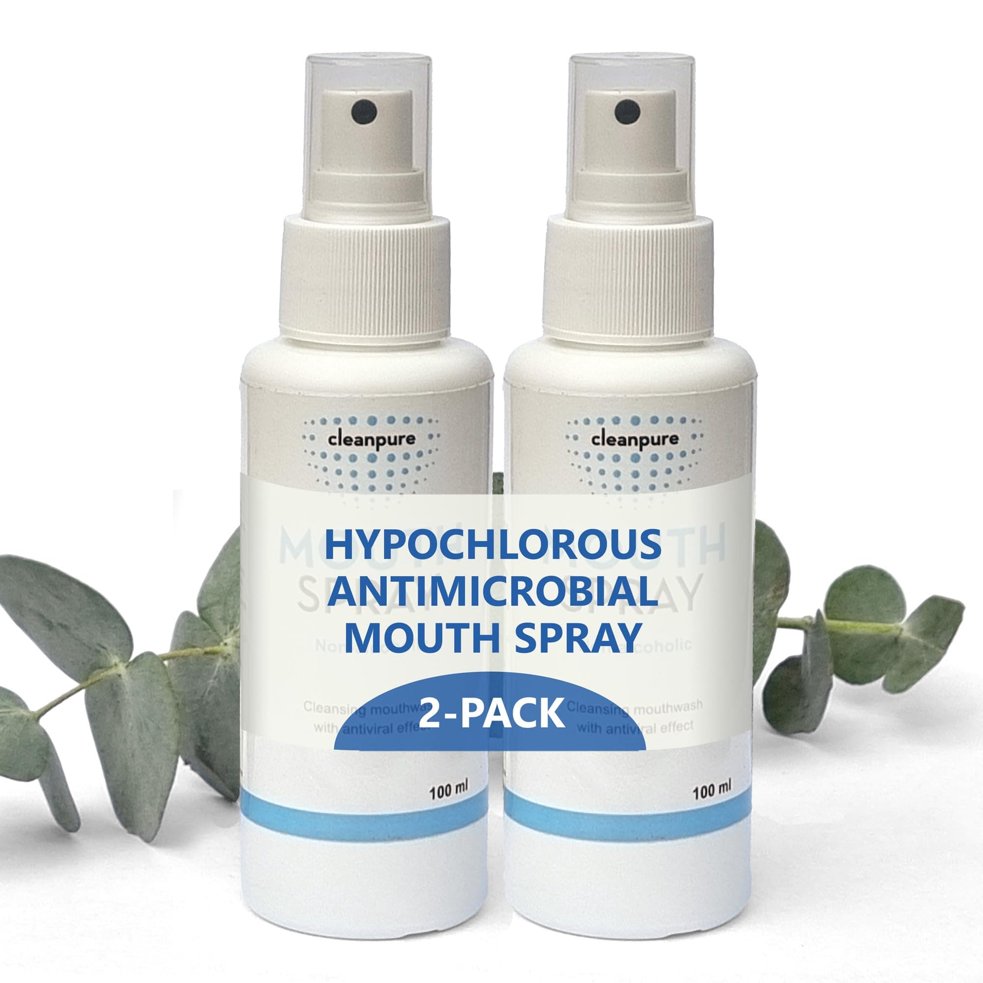 Cleanpure Mouth Spray 100ml  (2 pack)