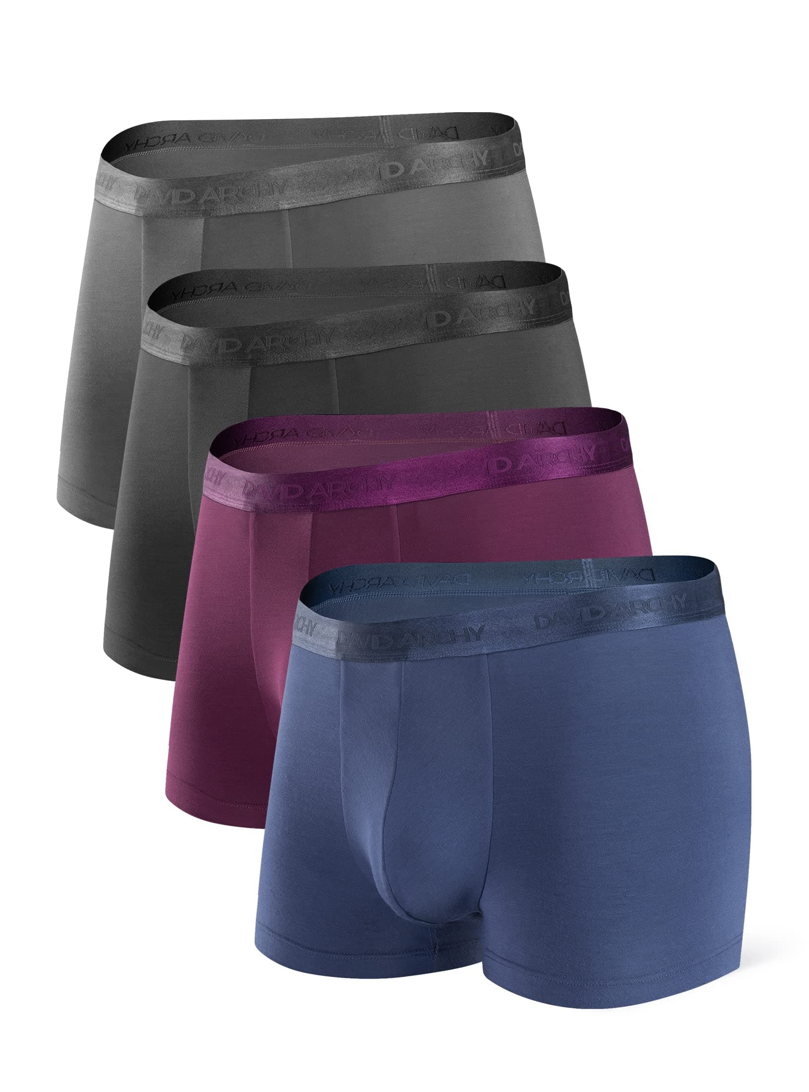 Men's Underwear Ultra Soft Micro Modal Trunks Boxer Briefs with Fly Boxer Shorts