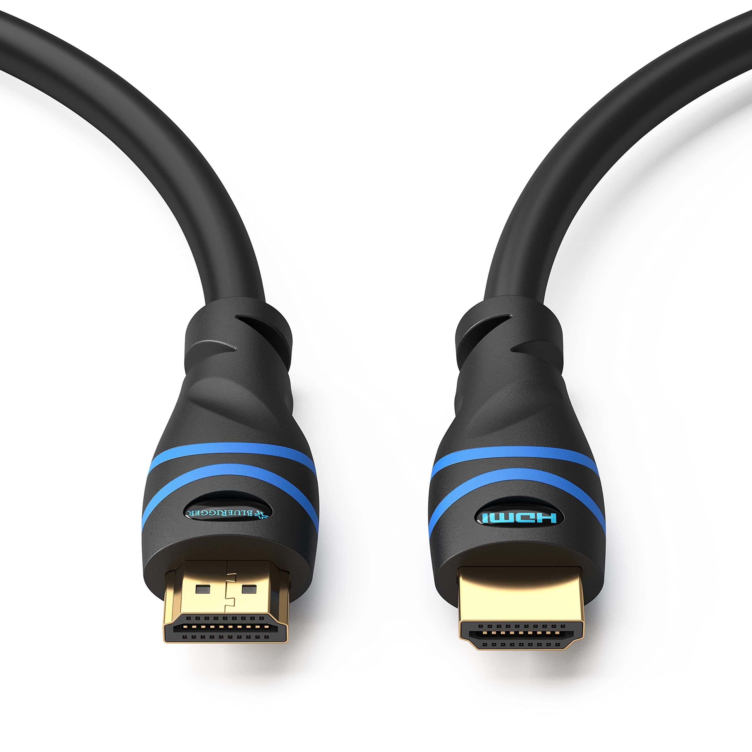 BlueRigger in-Wall High Speed 18Gbps HDMI Cable - CL3 Rated - Supports 4K 60Hz, Ultra HD, 3D, 1080p, Ethernet and Audio Return Latest Standard 20 Feet (6 Meters)
