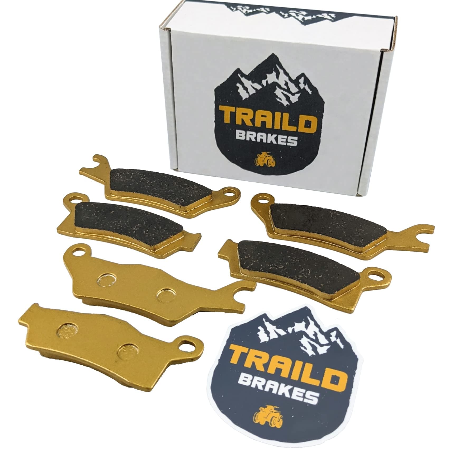 Traild Ceramic Brake Pad Set for Can-Am Outlander 2013-2026 Front & Rear 450, 500, 570, 650, 700, 850, 1000, HD5, HD7, PRO