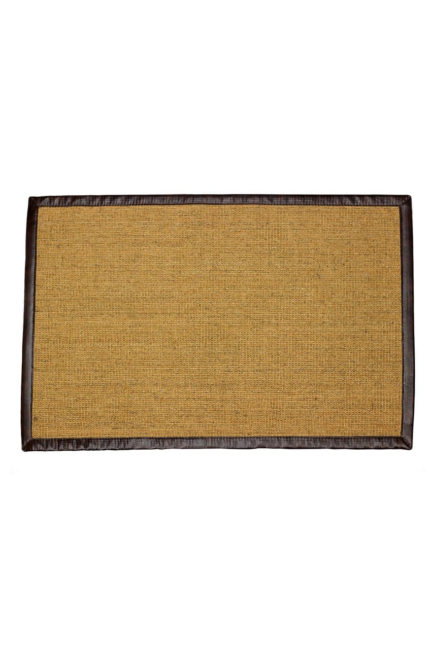 Hacienda Leather Bound Sisal Doormat