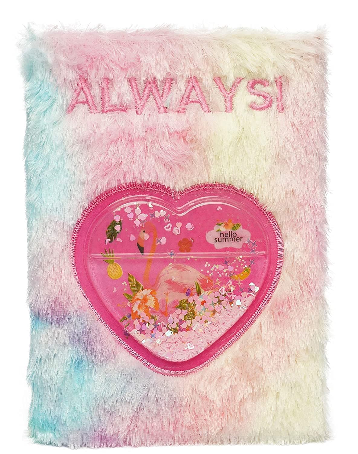 GRACIOUS MART - Notebook for Kids Plush Notebook in Cute Designs Gift for Girls-Children’s Day, Christmas and Birthday - [FUR BOOK | Pack Of 1]