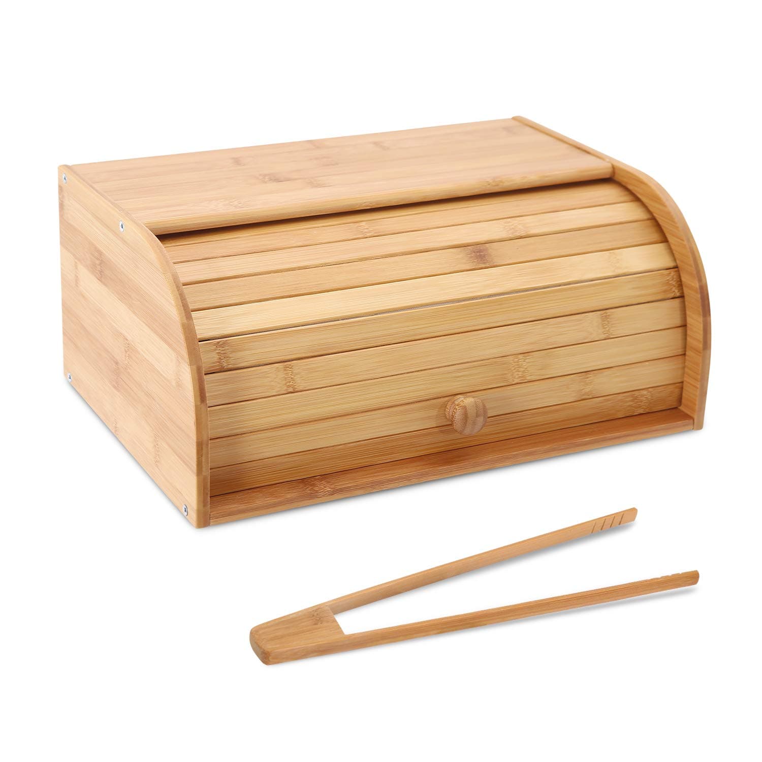 Bamboo Bread Box Countertop Bread Storage Bread Box Kitchen Food Storage Box