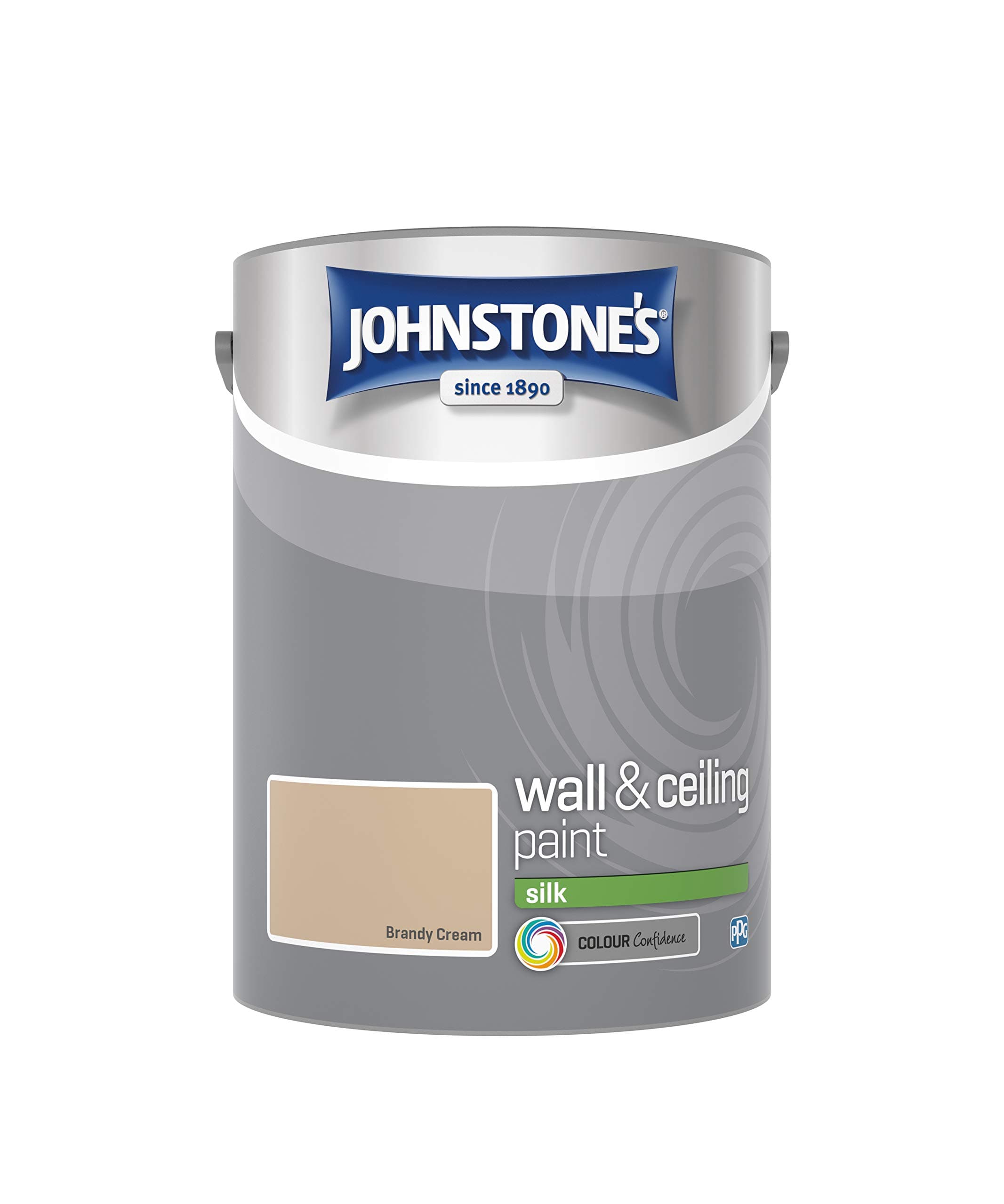 Johnstone's - Wall and Ceiling Paint Silk - Interior Paint - High Sheen Paint - Suitable for Interior Walls and Ceilings - Brandy Cream - 5 L