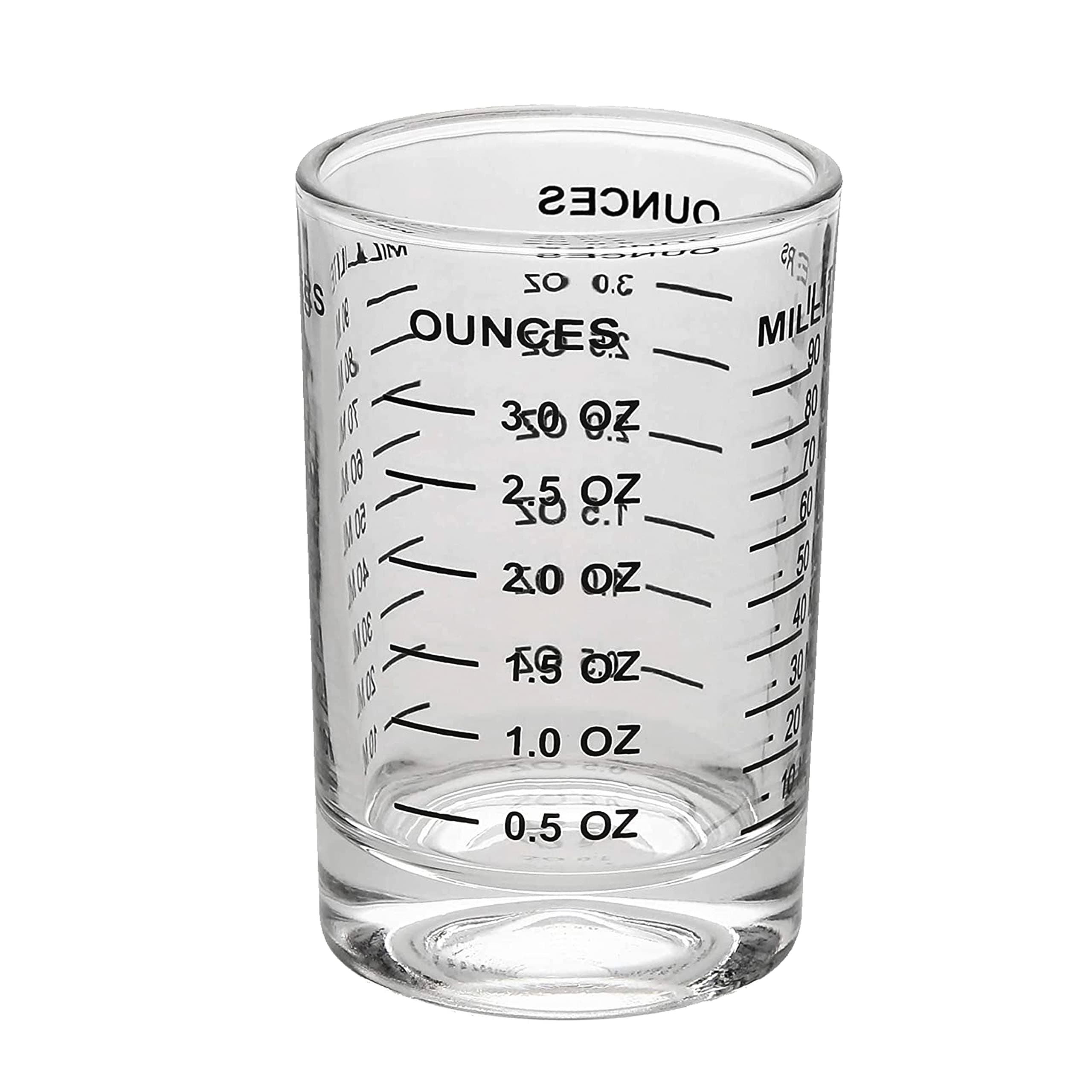 Oggi Jigger Shot Measure, Glass, Clear