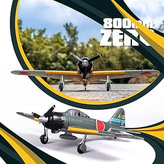 Fms Rc Planes for Adults 800mm Zero V2 A6M3 RC Airplane 4CH Wingspan Green Warbird Hobby Rc Airplanes PNP (No Radio, Battery, Charger)