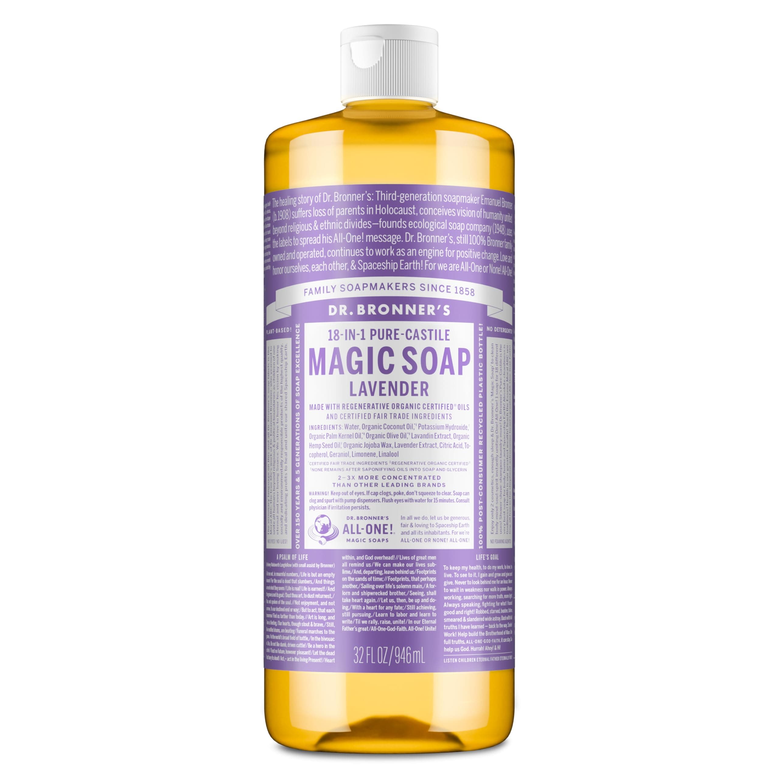 Dr. Browner Magic Soap Liquid Lavender 32.0 fl oz (944 ml)