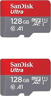 SanDisk128GB X2 (256GB) MicroSD HC Ultra Uhs-1 Memory Card