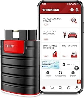 Thinkdiag OBD2 Scanner Bluetooth, All System Bidirectional scan Tool OE Level Diagnostic Tools with ECU Coding,16+ Service Functions All Software 1 Year Free fits for iPhone & Android