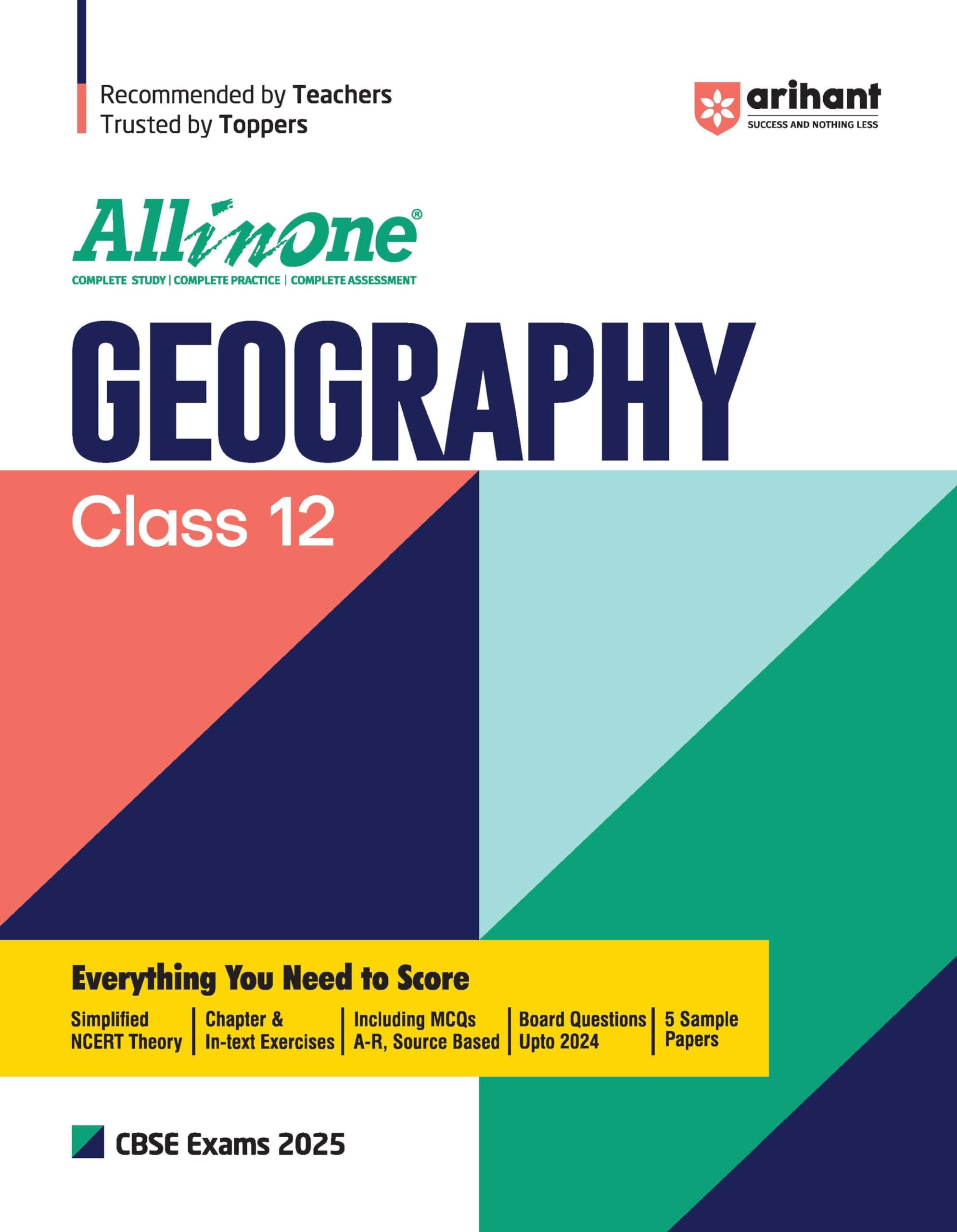 (Old Edition) Arihant All In One Geography Class 12th Based On Latest NCERT For CBSE Exams 2025 | Mind map in each chapter | Clear & Concise Theory | Intext & Chapter Exercises | Sample Question Papers