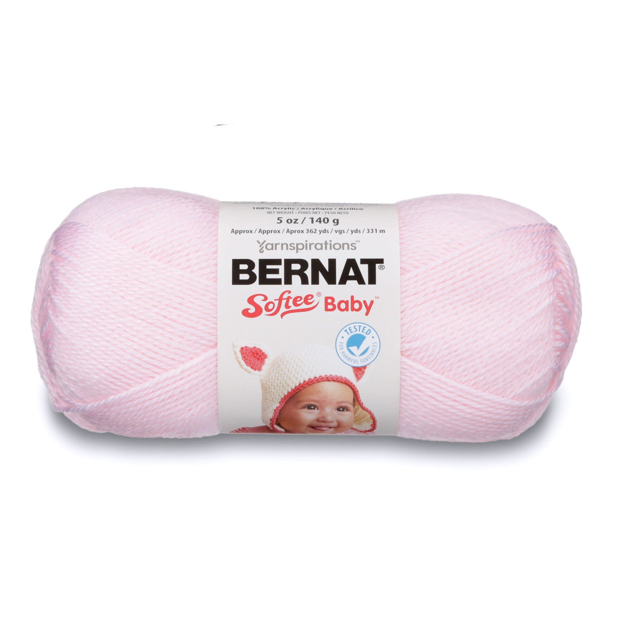 Softee Baby Yarn, 5 oz, Pink, 1 Ball